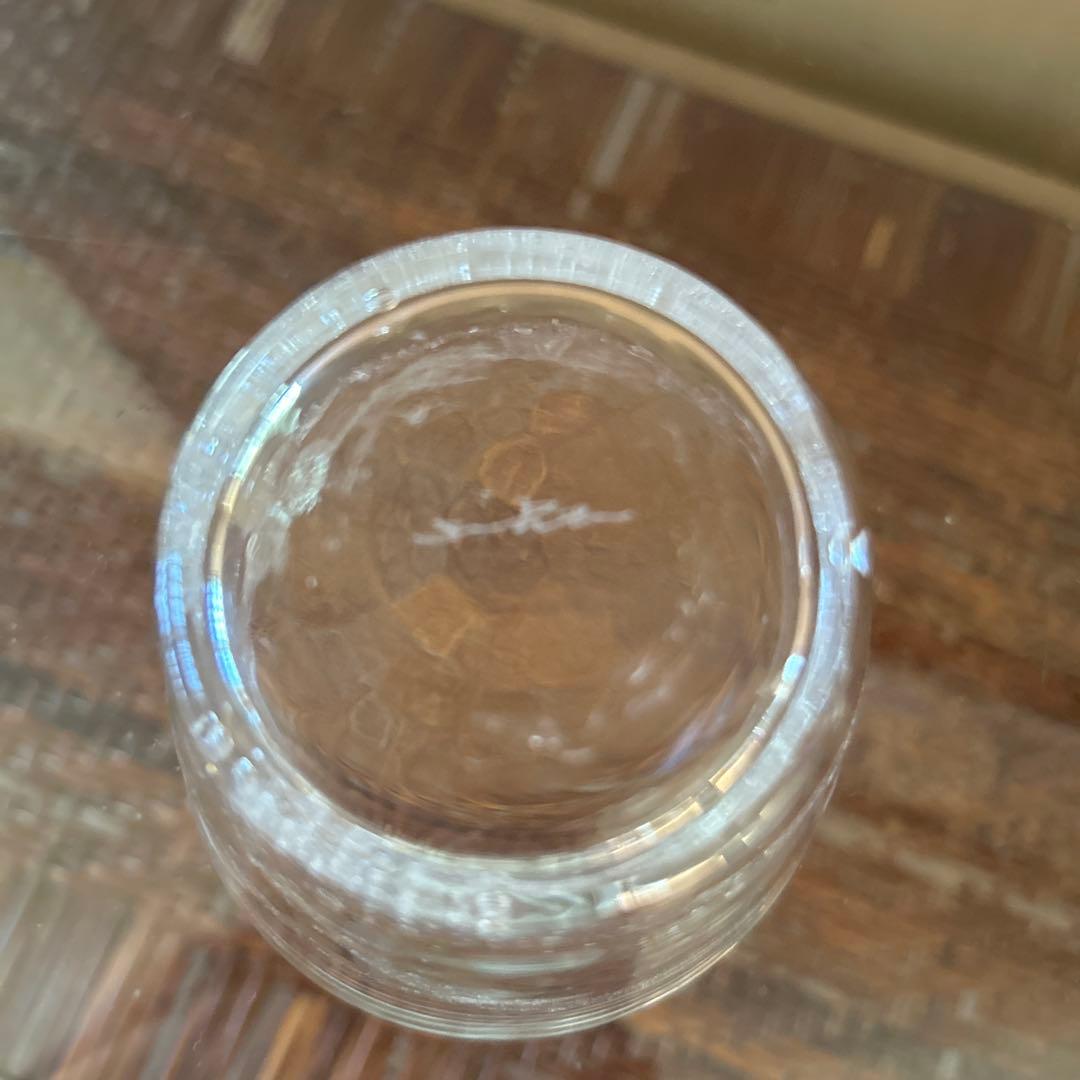 新品◆102荒川尚也　そばちょこ&型徳利　アワガラス気泡3点セット　晴耕社ガラス