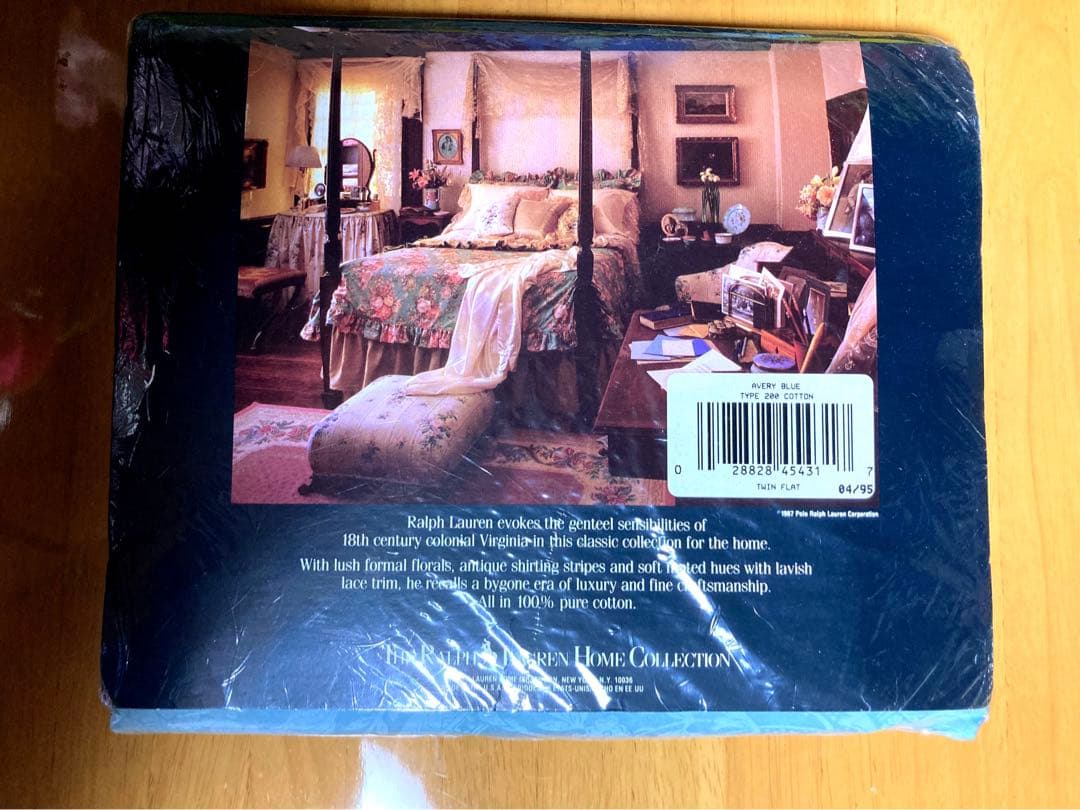 新品•未使用　未開封　希少　ラルフローレン　90年代　ワンツイン　フラットシーツ