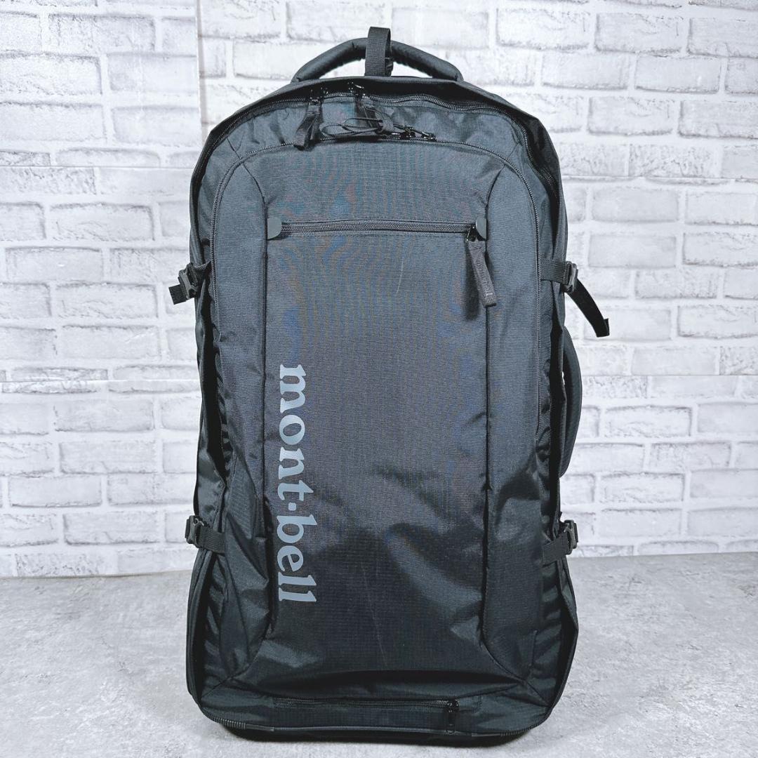 美品 モンベル ウィリーバッグ キャリーケース 機内持込 廃盤　レインカバー