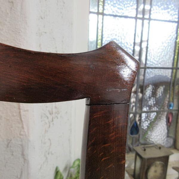 イギリス アンティーク 家具 アームチェア チッペンデール 英国 4517e