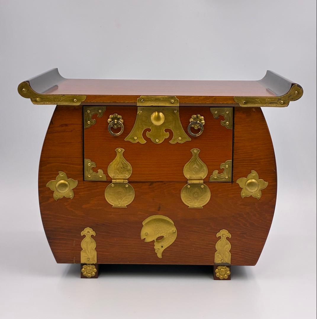 李朝家具　小箪笥　民芸　バンダジ　時代箪笥　アンティーク　韓国　収納