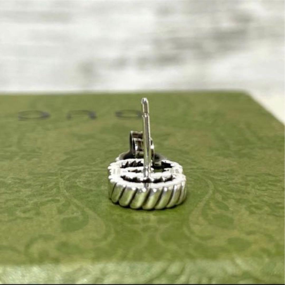 【極美品】グッチ　マーモントGG ツイストピアス片耳　メンズ/レディース　燻