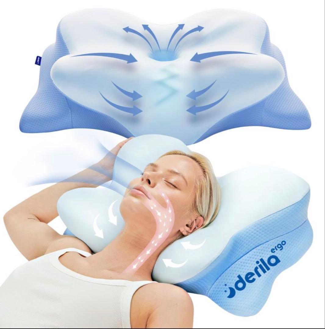 新品‼️ Derila ドイツ製　枕　デリラ　エルゴ　アンチダストカバー付き‼️