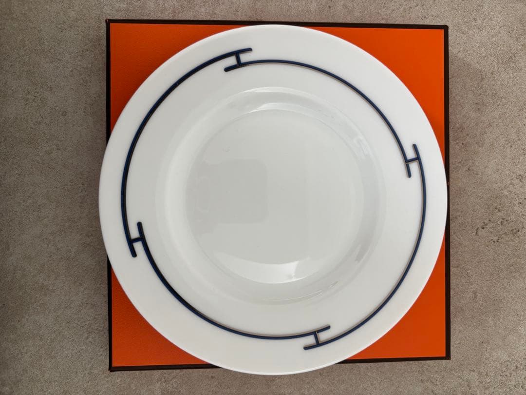 【新品•未使用】リズム　プレート　ブルー　16.5cm