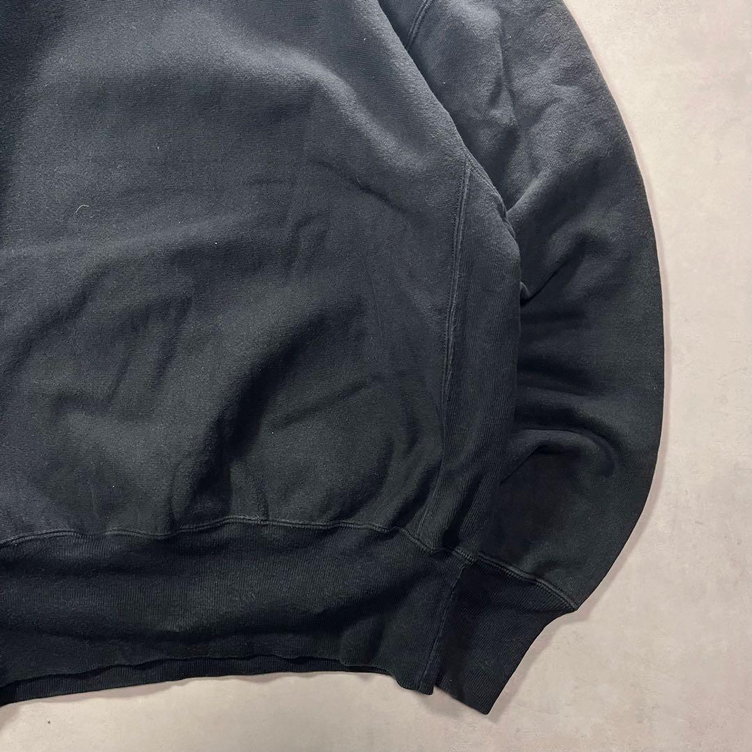 ◎90s Champion reverse weave パーカー 黒 刺繍タグ