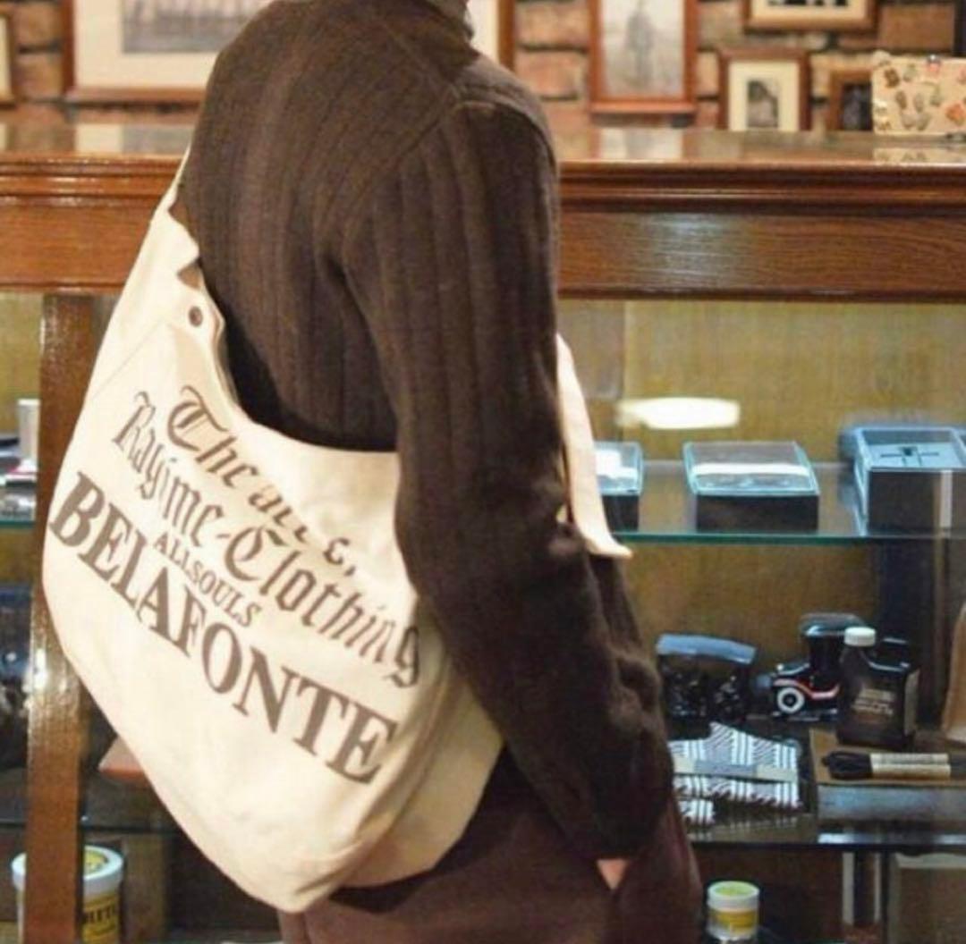 BELAFONTE ベラフォンテ ニュースペーパー バッグ キャンバス