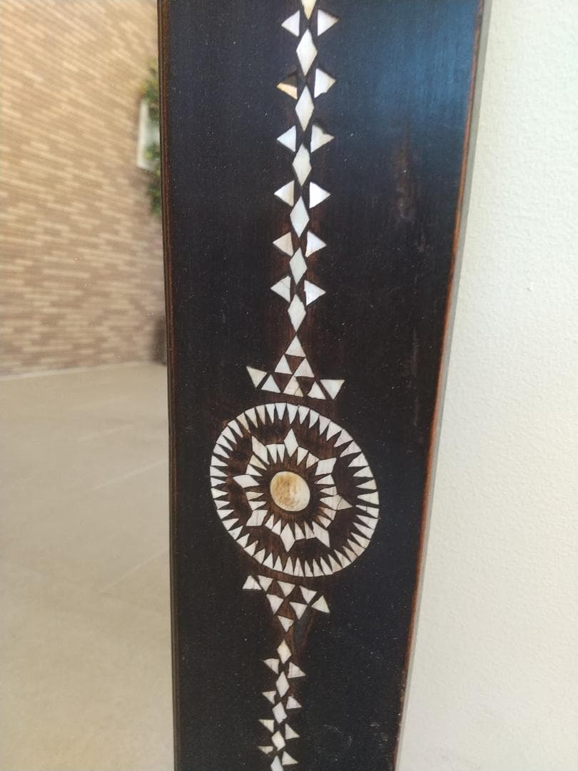 ■美品■螺鈿細工 無垢材ミラー アジアン/エスニック