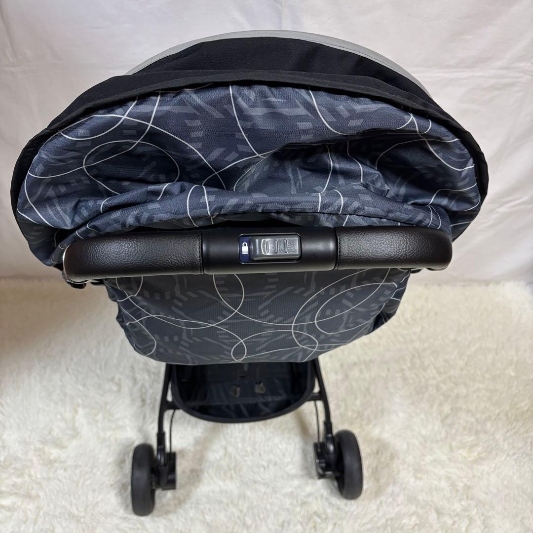 Aprica ナノスマート プラス　コンパクト　折りたたみ　ベビーカー　グレー