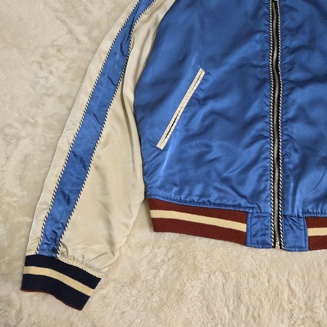 美品 希少 ディーゼル スカジャン リバーシブル 虎 龍 刺繍