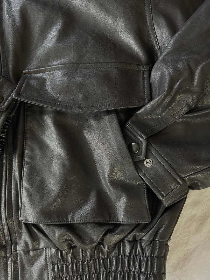 スライ　SLY 今季　新品　フェイクレザー　ジャケット　ブルゾン　アウター