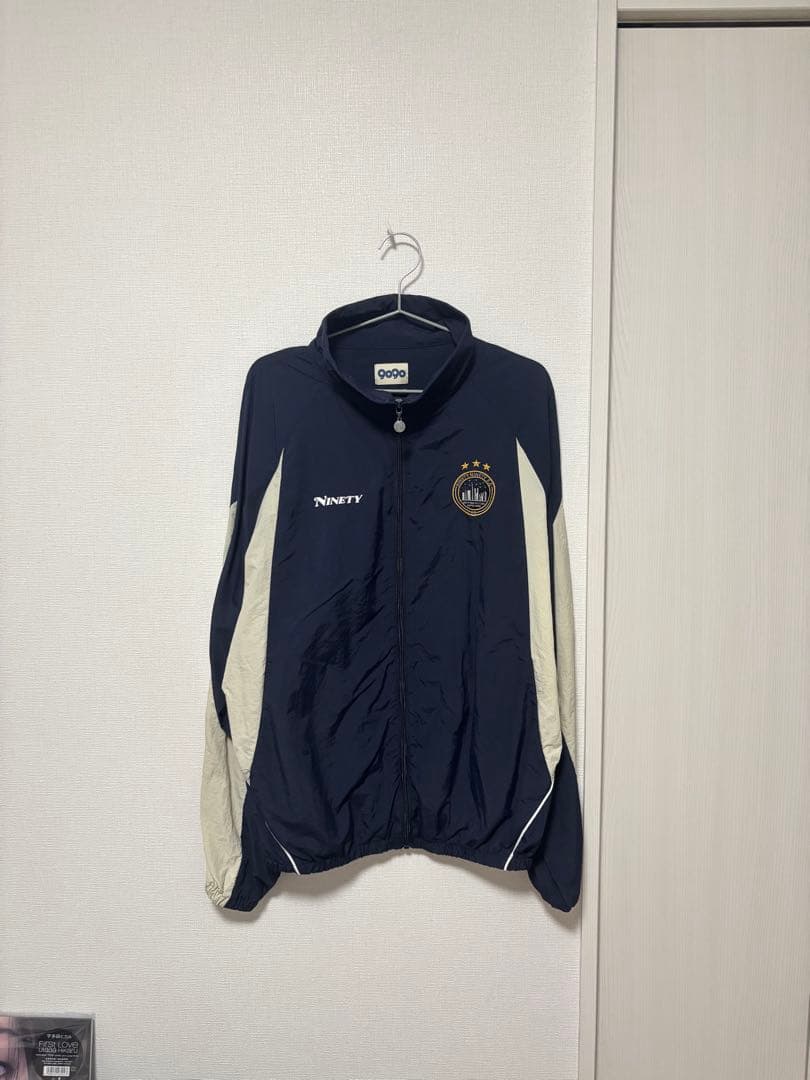 9090 ナイロンジャケット ネイビー×アイボリー