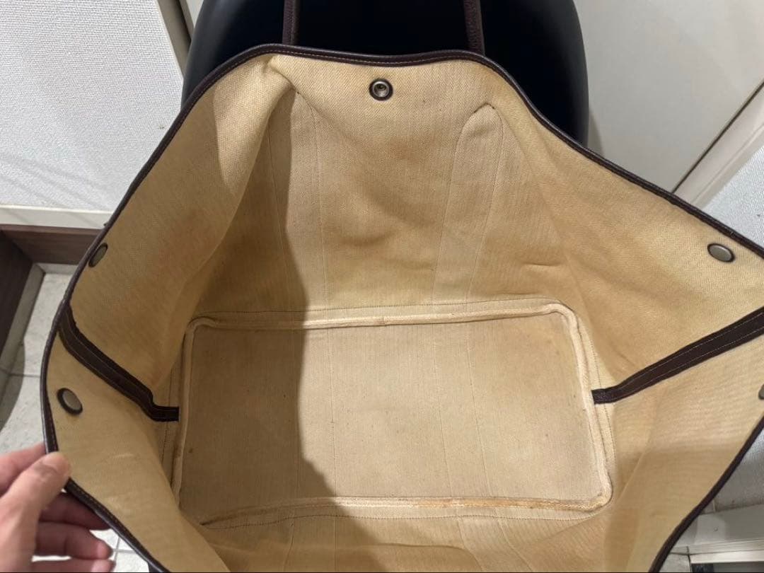 HERMES ガーデンパーティー GM アマゾニア エルメス 経年劣化品