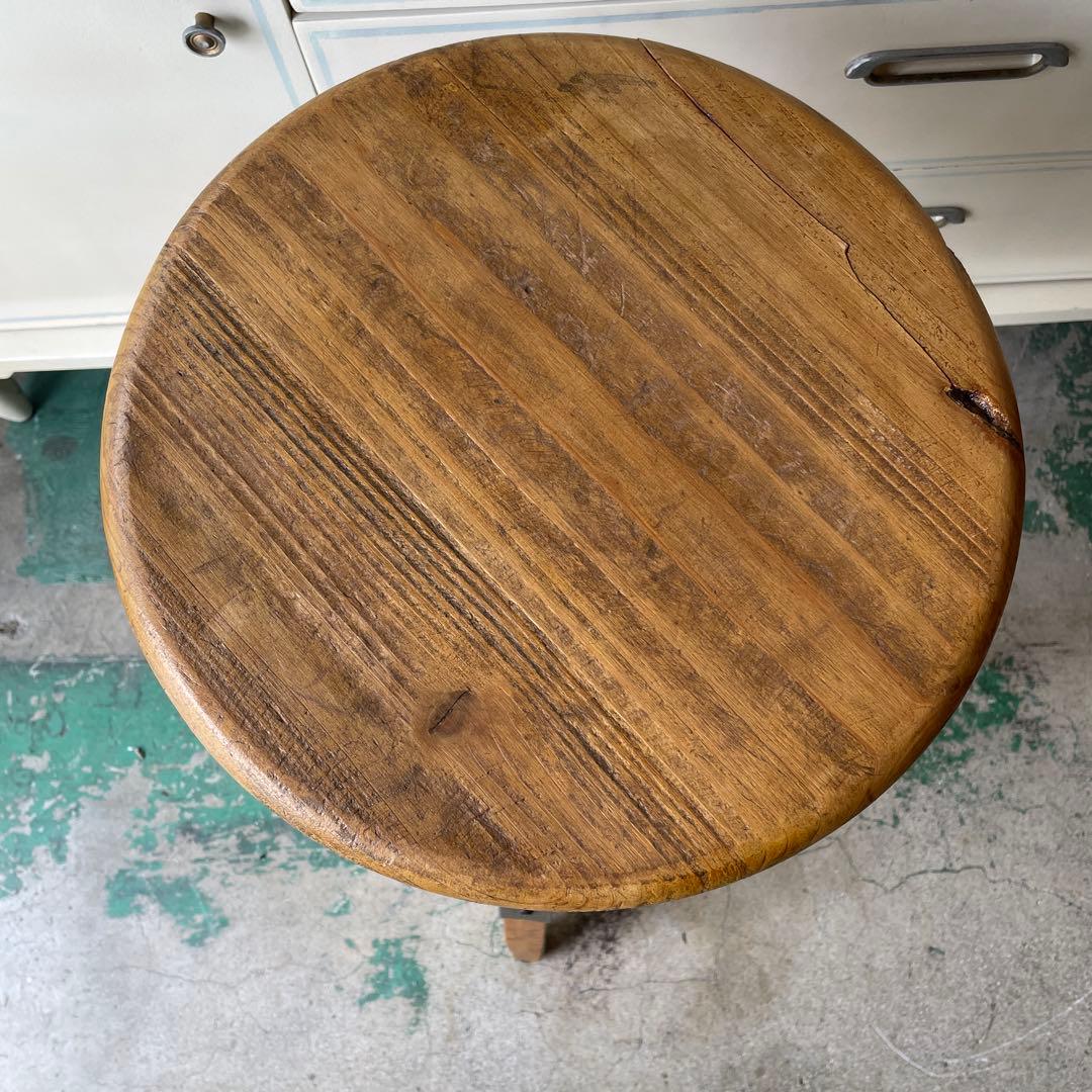 最終お値下げ 天然木・昇降式チェアー・カウンターチェアー ヴィンテージハイチェア