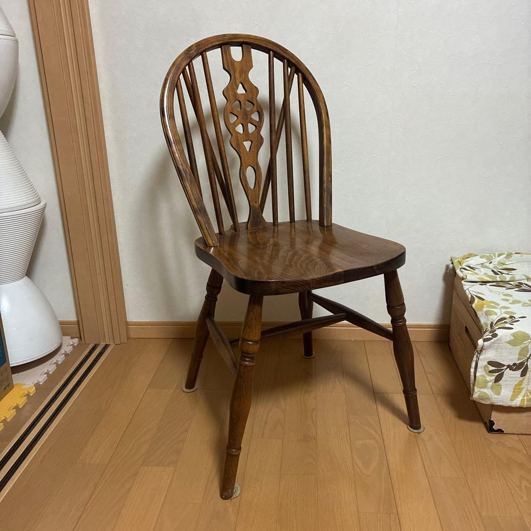 最終値下げ!! アンティーク木製スピンドルバックチェア