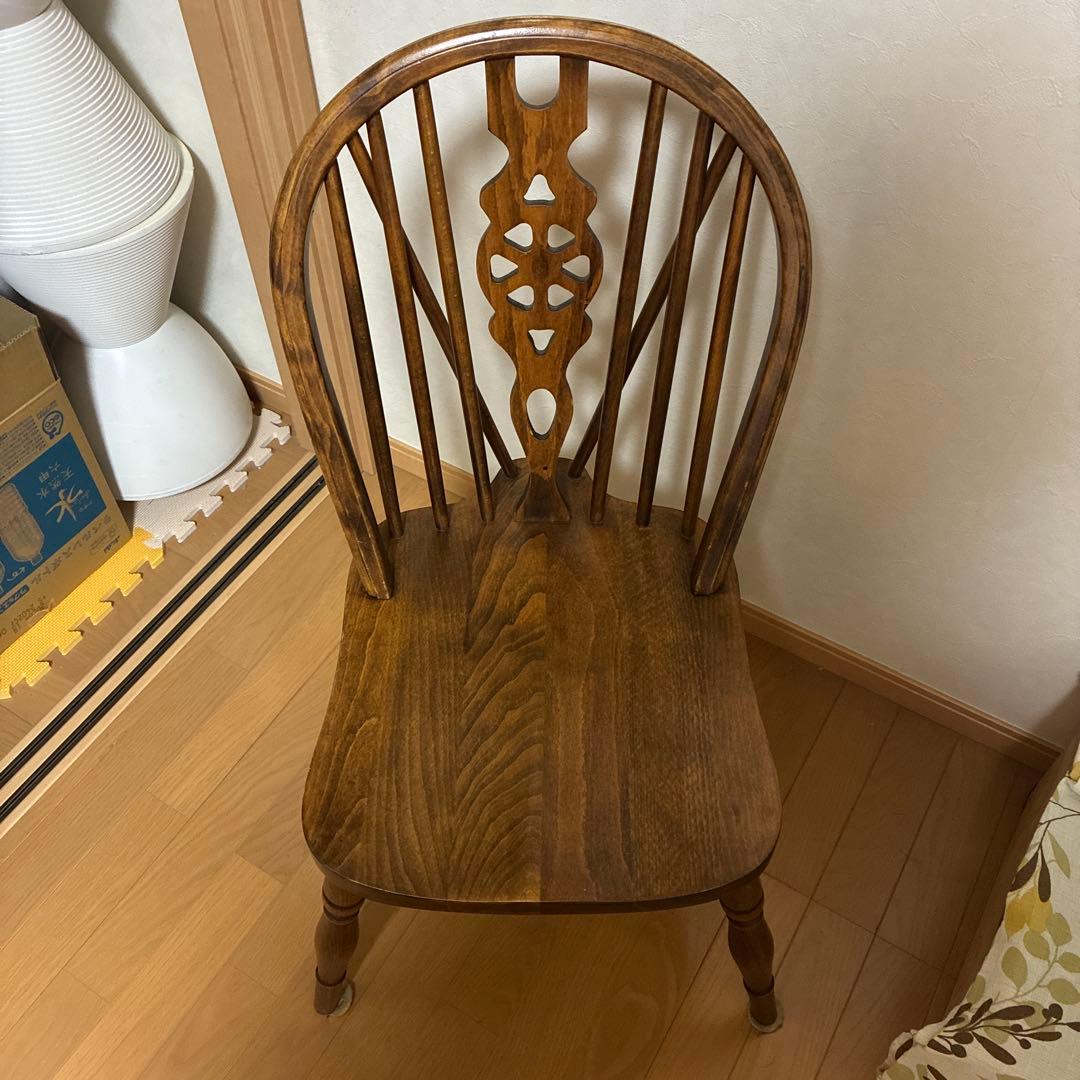 最終値下げ!! アンティーク木製スピンドルバックチェア