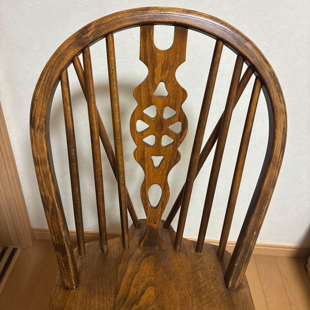 最終値下げ!! アンティーク木製スピンドルバックチェア