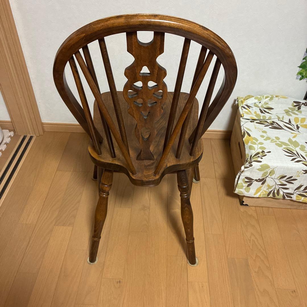 最終値下げ!! アンティーク木製スピンドルバックチェア