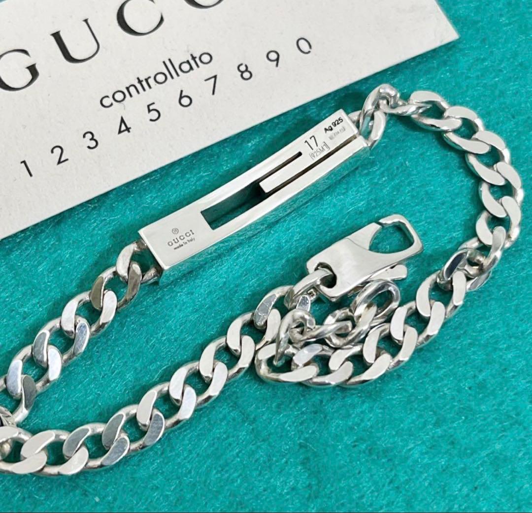 極美品‼️GUCCI Gモチーフブレスレット　#17