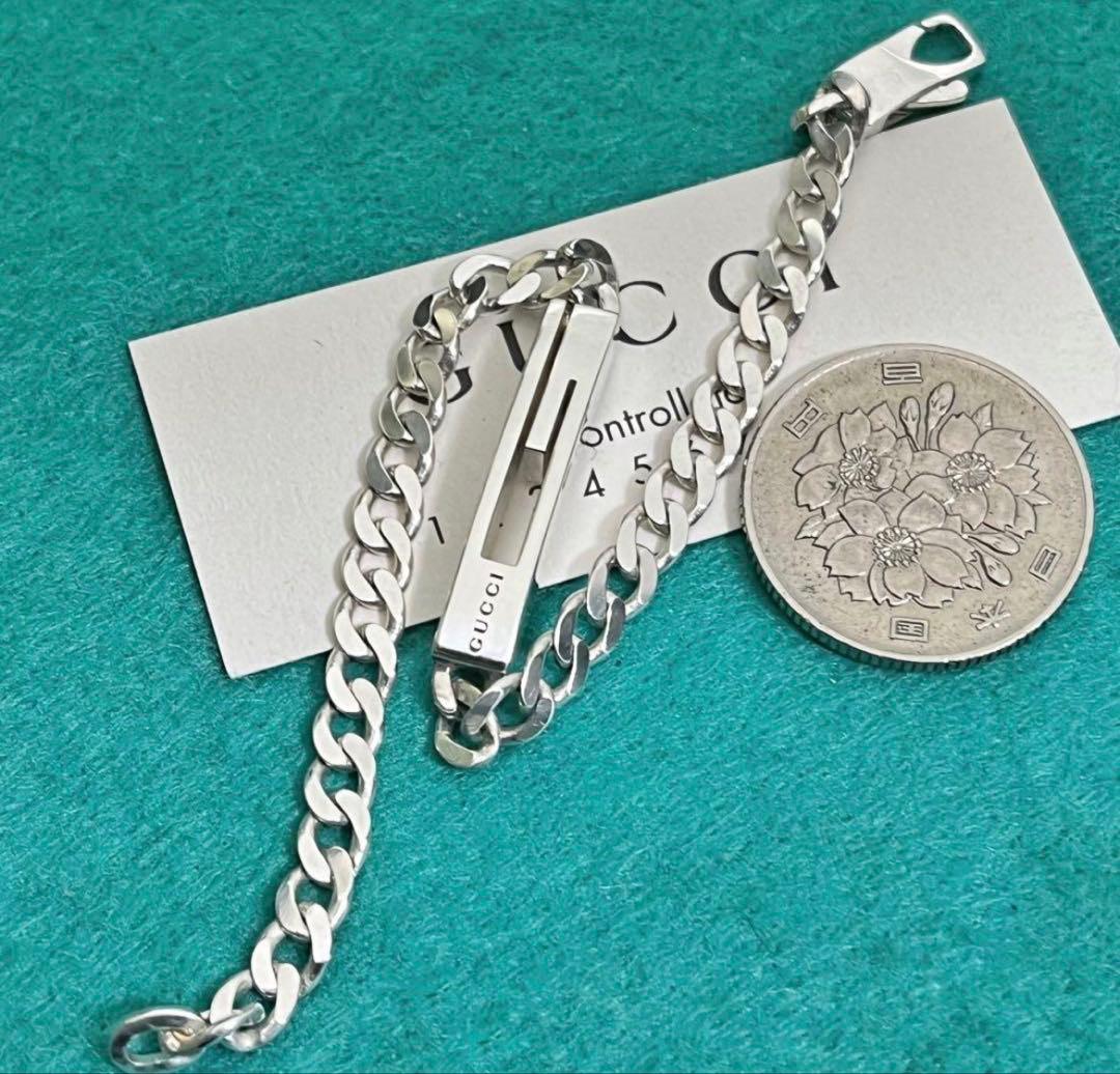 極美品‼️GUCCI Gモチーフブレスレット　#17