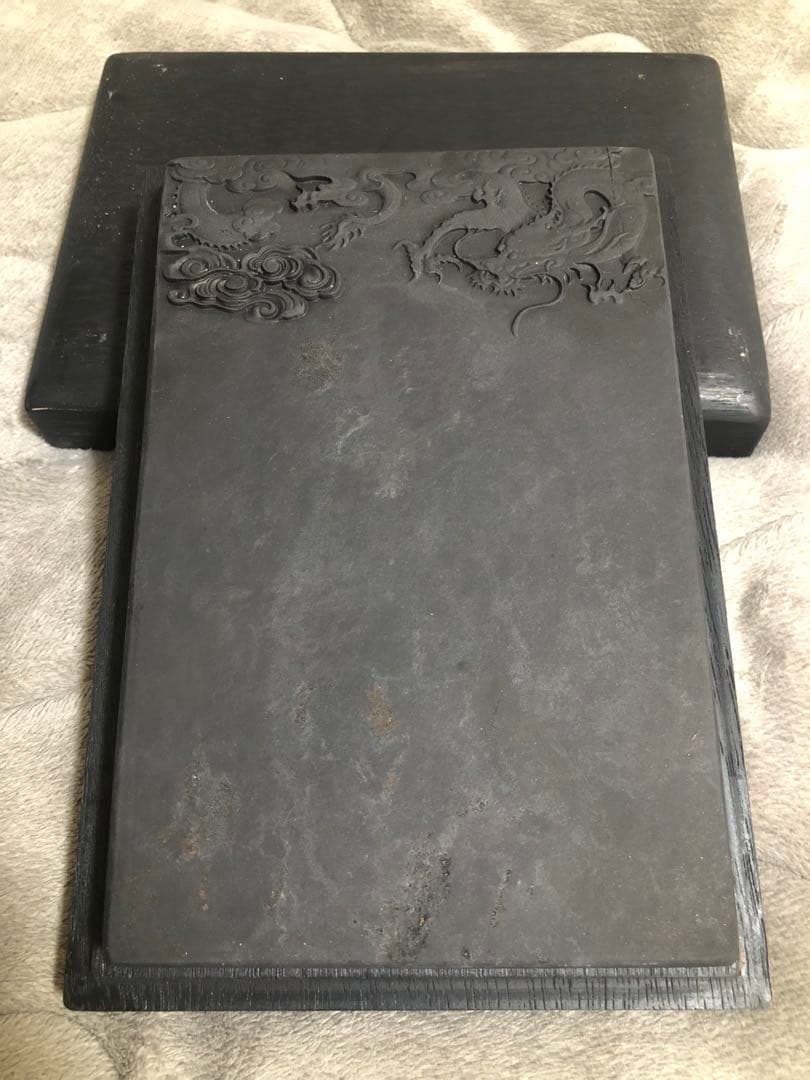 硯　すずり 端溪硯 飛龍硯 文房四寶 書道用品 端渓硯 書道具