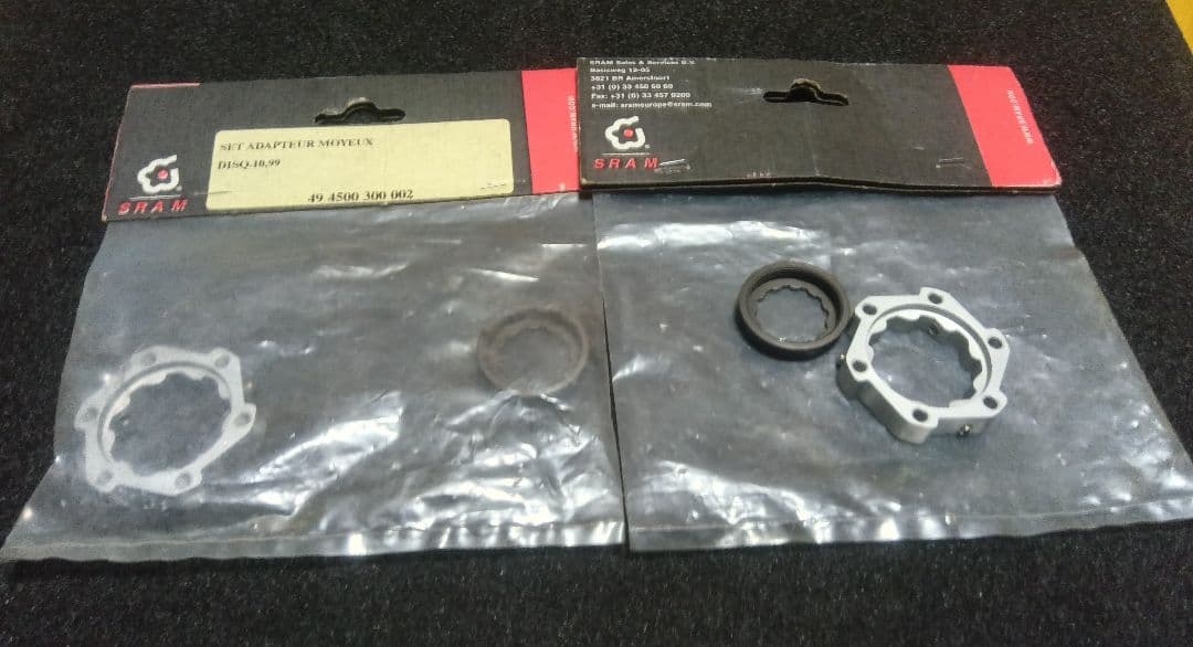 SRAM ディスクブレーキ アダプター前後セット　新品