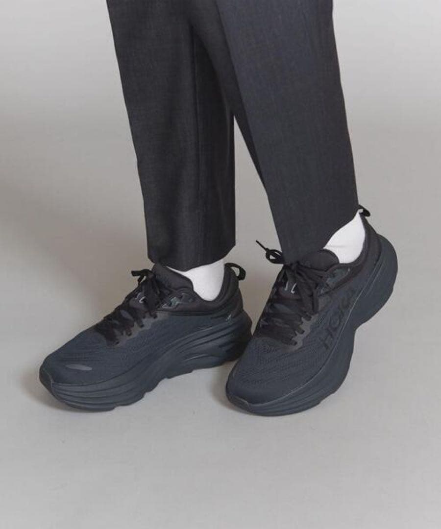 サイズ希少!ほぼ未使用! HOKA BONDI 8 WIDE 厚底 ボンダイ