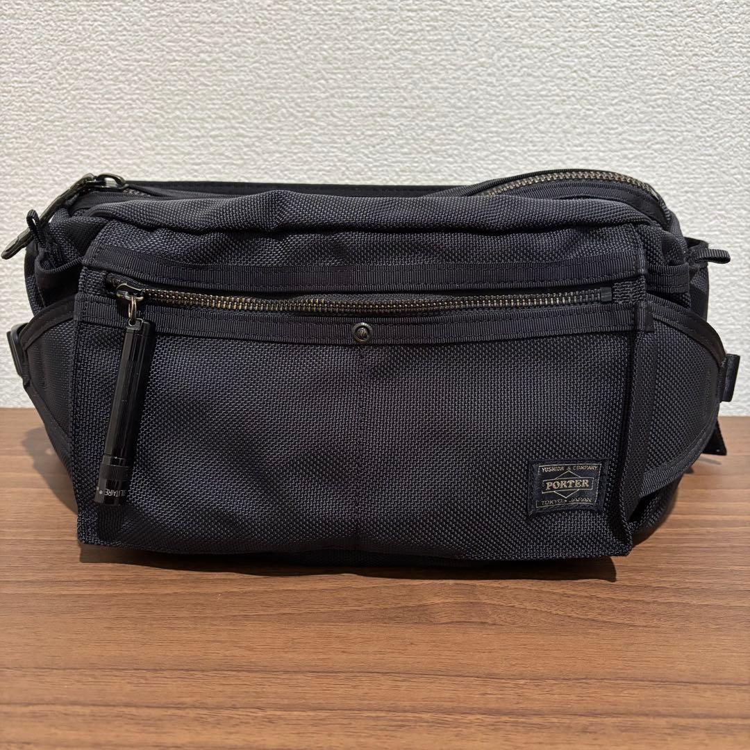 PORTERポーター ヒート ウエストバッグ ボディバッグ L マグライト付き