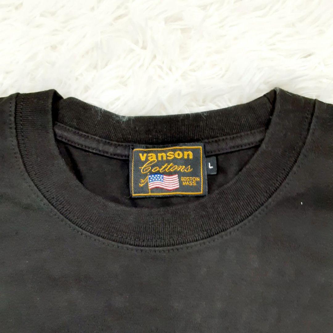 美品◎VANSON FELIX バンソン フェリックス Tシャツ 刺繍 ワッペン