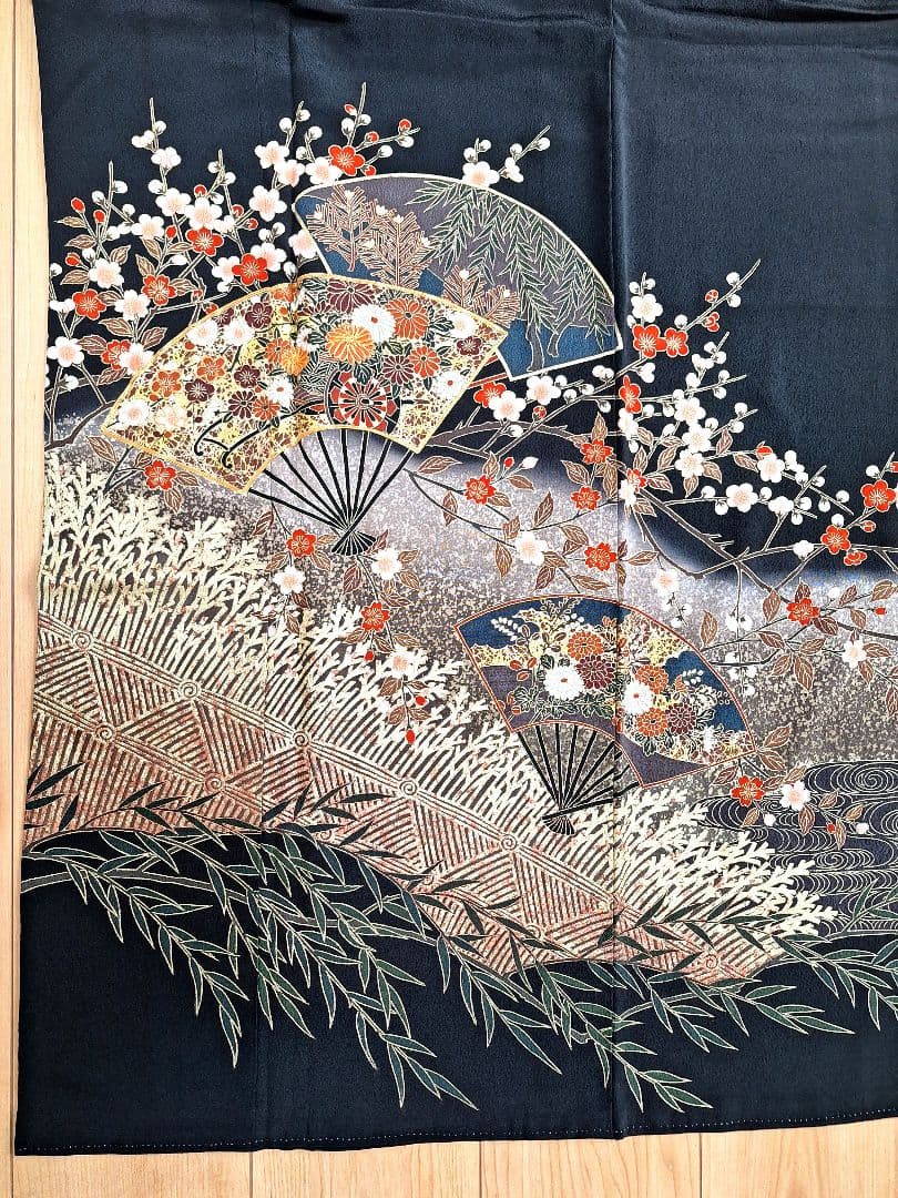 着物リメイクワンピース3655