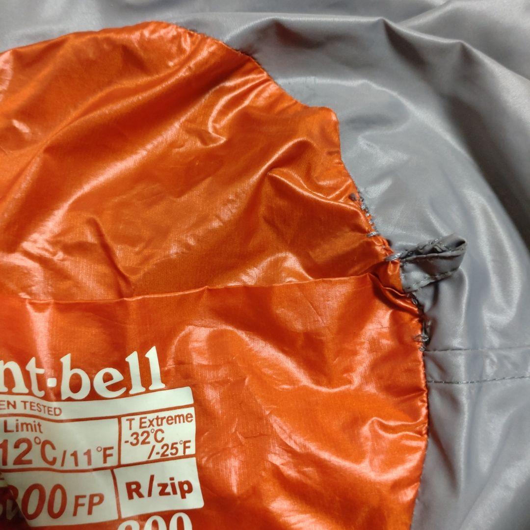 美品 mont-bell モンベルダウンハガー♯1(R ZIP)グースダウン