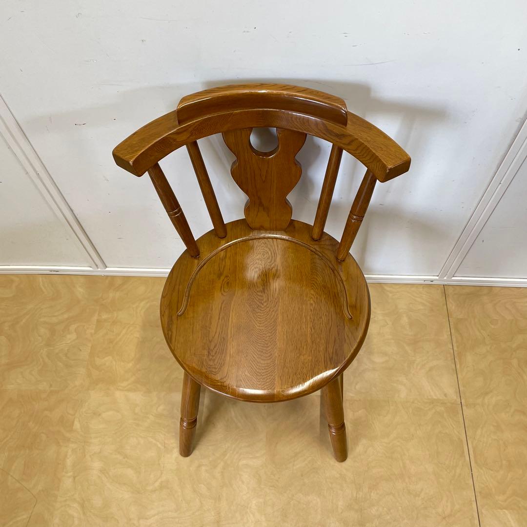 オーク材 チェア② 木製 セミアームチェア 椅子 イス 英国スタイル カントリー