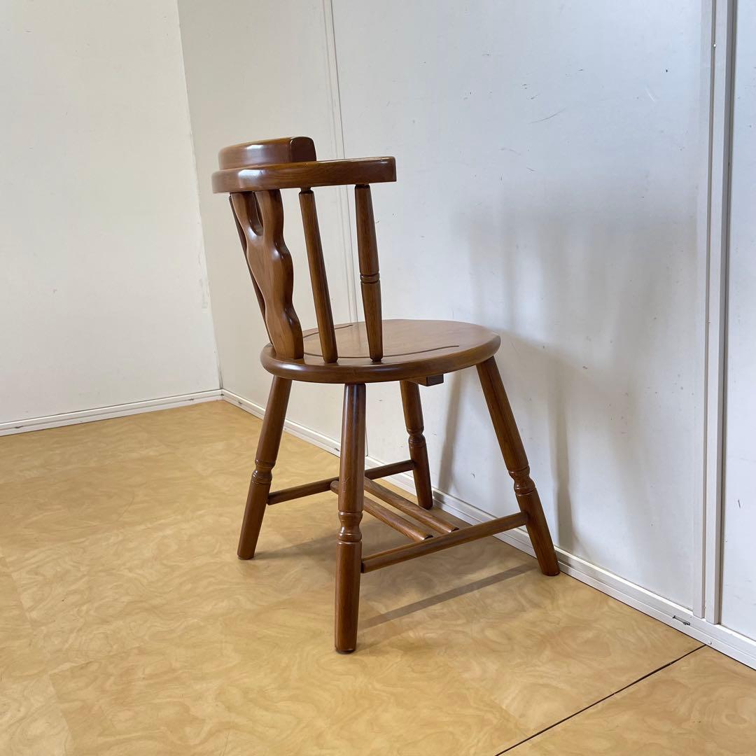 オーク材 チェア② 木製 セミアームチェア 椅子 イス 英国スタイル カントリー