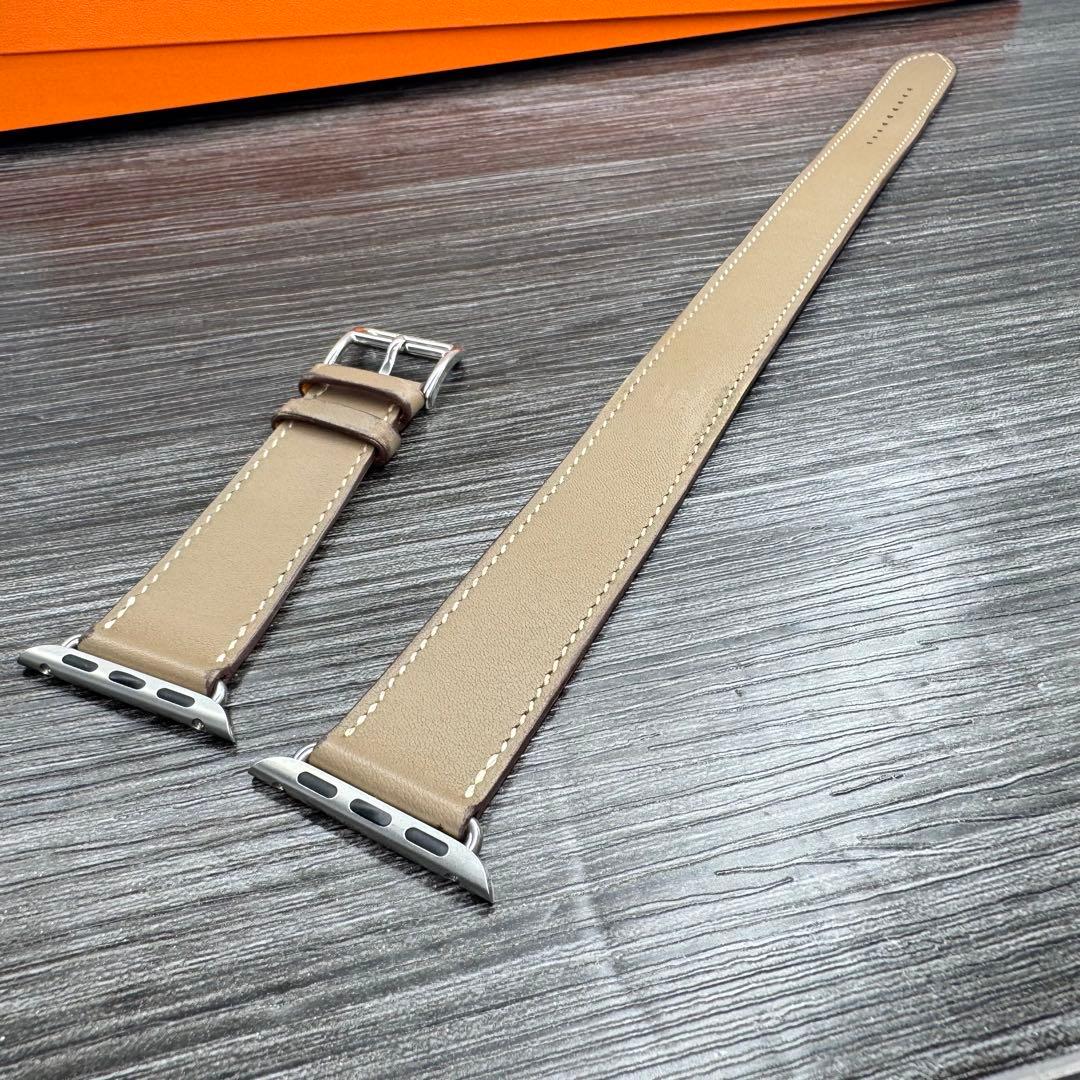 2874 Apple Watch エルメス　エトゥープ　ドゥブルトゥール　二重