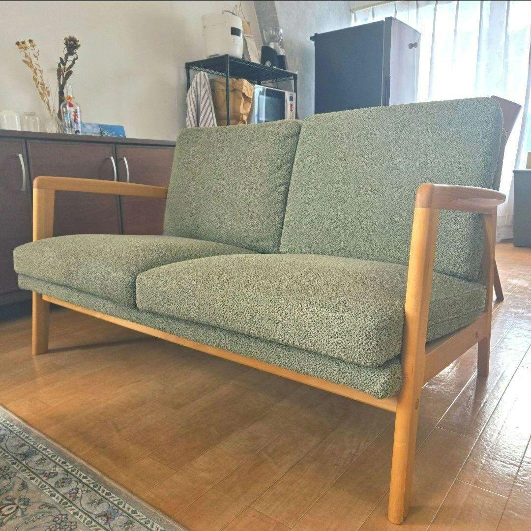 koizumi　MOMO NATURAL MOSS SOFA 2P