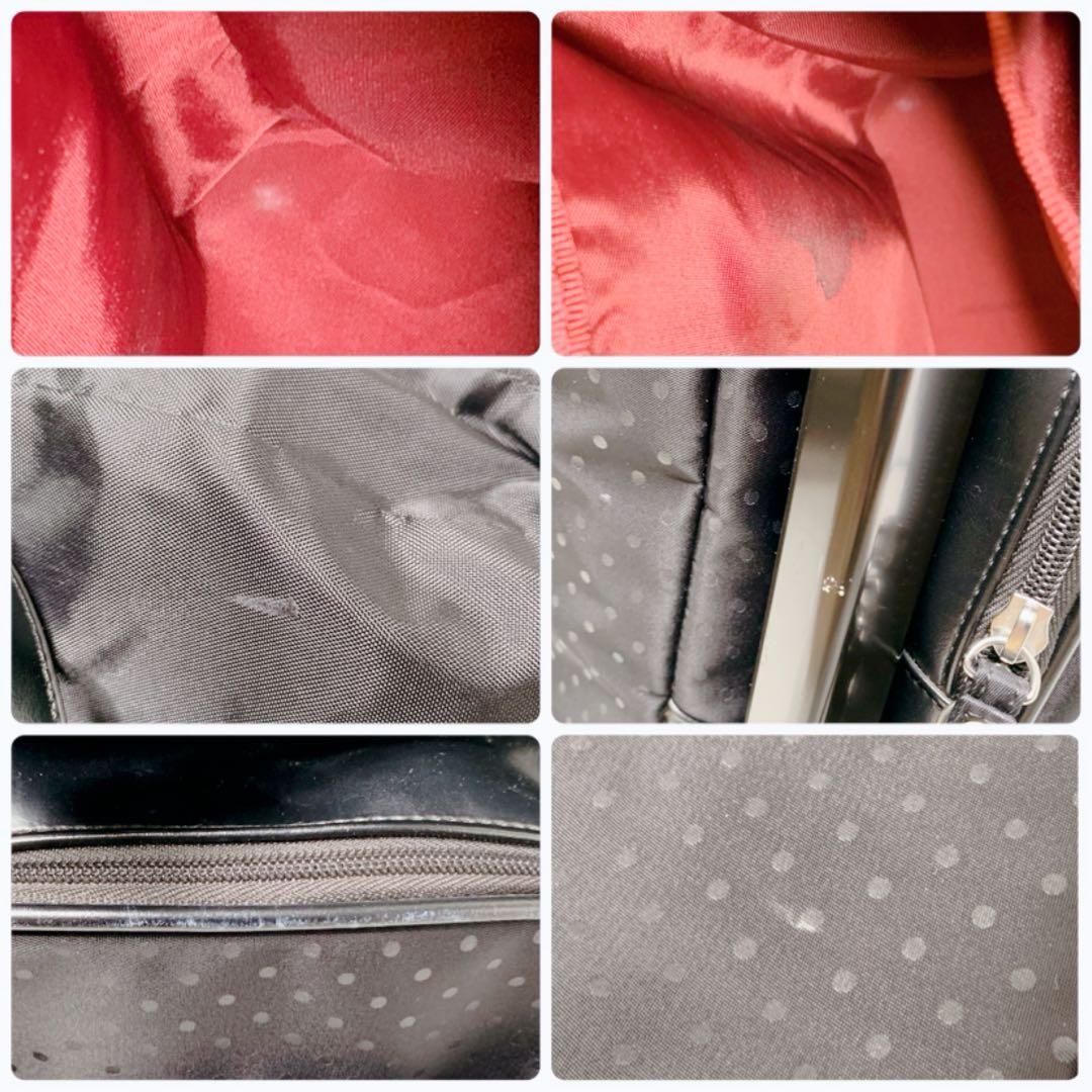 SWANY スワニー キャリーバッグ 4輪 黒 ドット柄