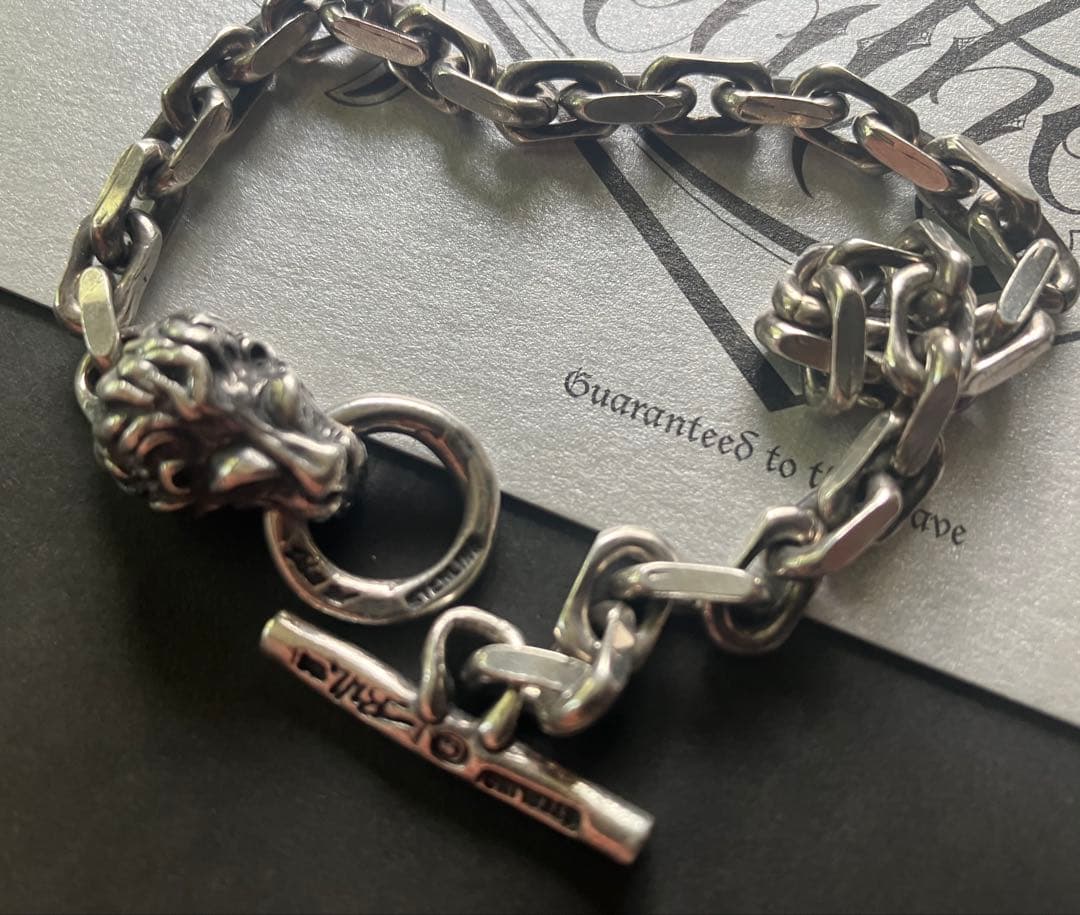 BILLWILL Leather ライオンヘッドブレスレット