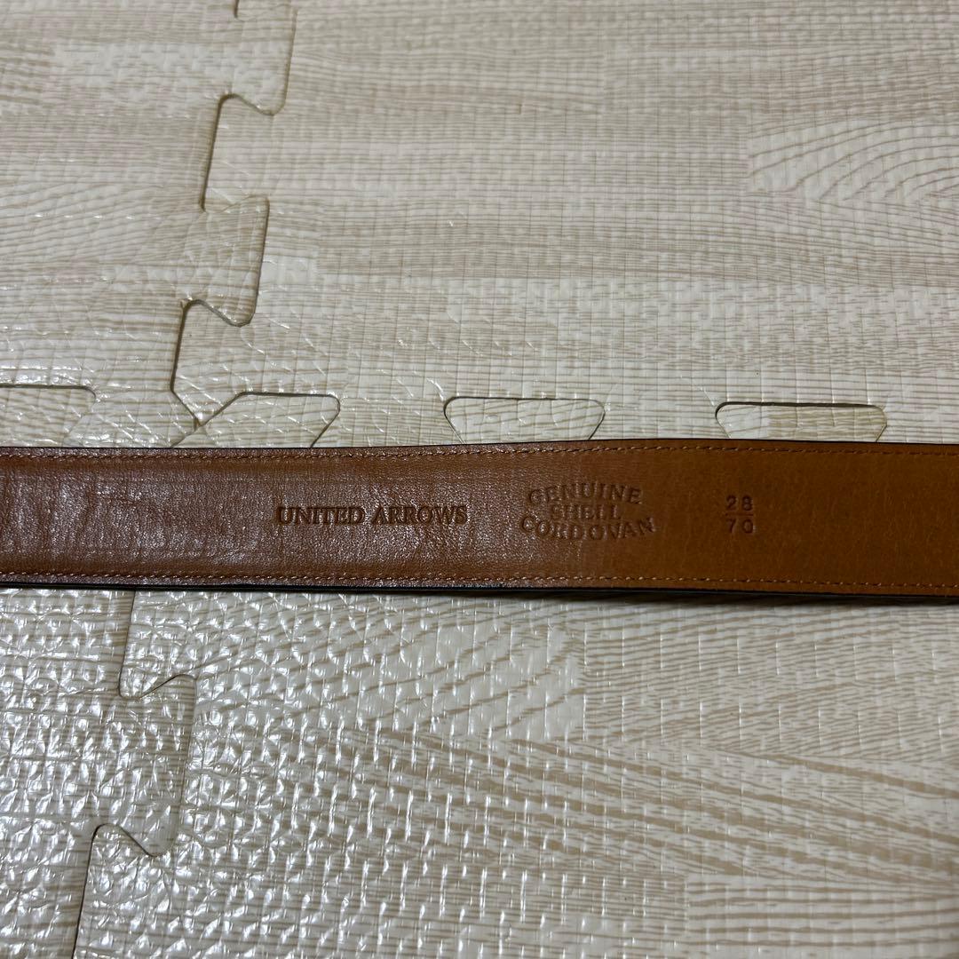 小物 UNITED ALLOWS SHELL CORDOVAN BELT 28/70