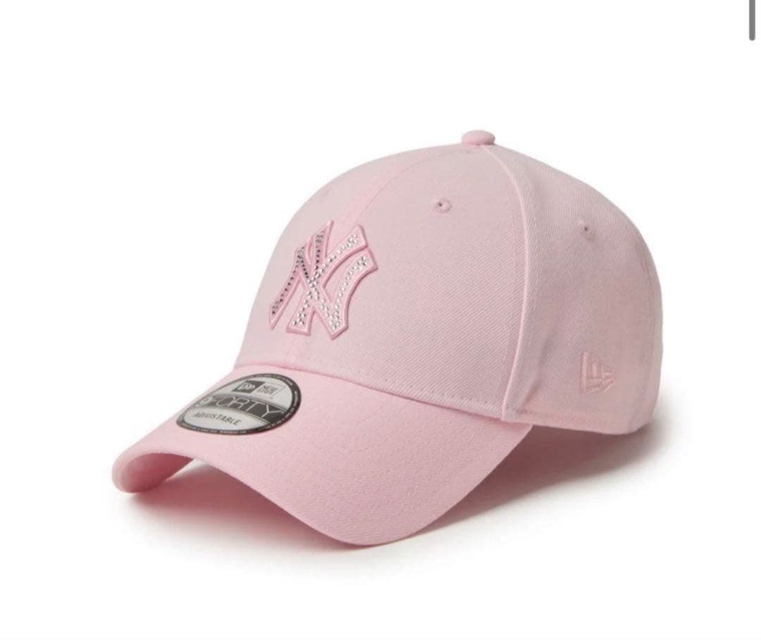 ニューエラ　9FORTY ラインストーン ピンク　RHINESTONE