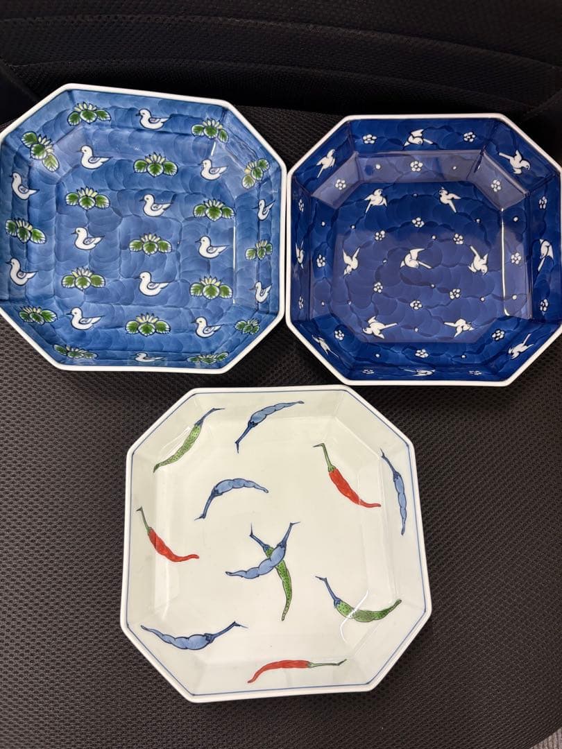 有田焼 源右衛門窯 角皿3点