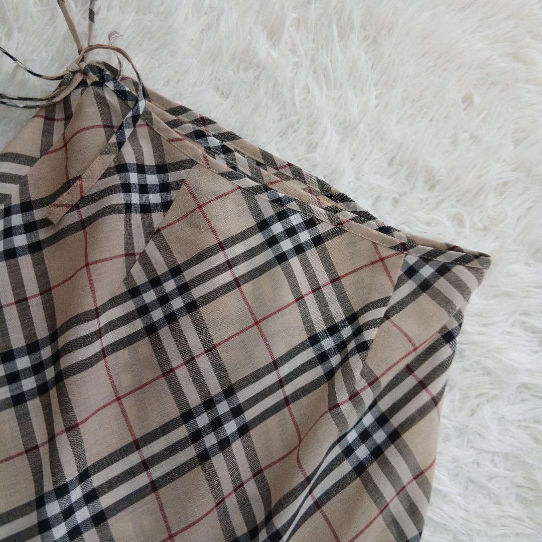 【BURBERRY BLUE LABEL】ノバチェック　フレア　薄手巻きスカート