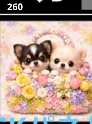 ご確認用　マーブル☆　ハンカチ　ねこちゃん柄　1/13