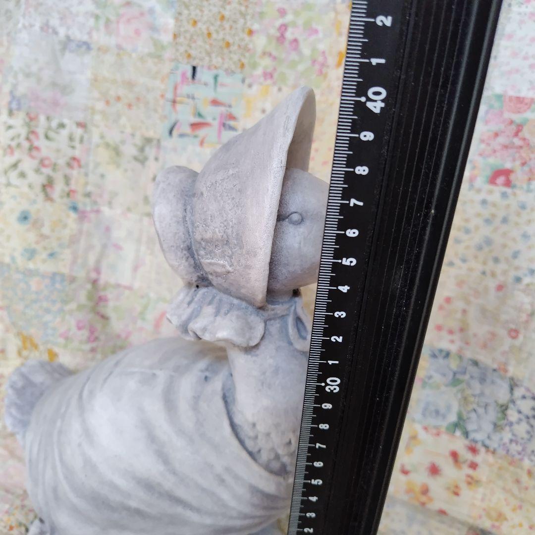 新品　ストーン調アヒルのジマイマ置物　ガーデンオーナメント　ピーターラビット