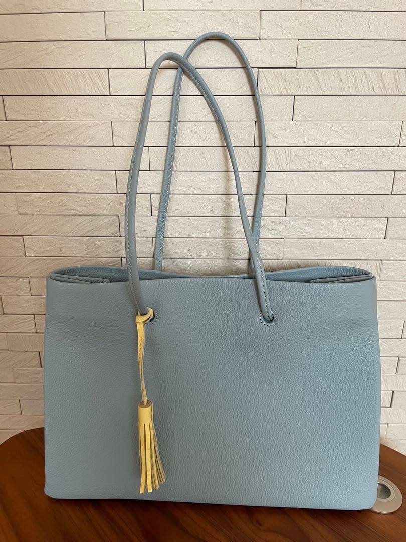 新進工房　大人革袋横型　タッセル付き