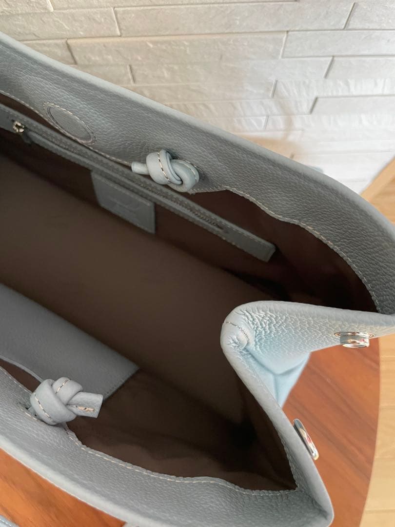 新進工房　大人革袋横型　タッセル付き