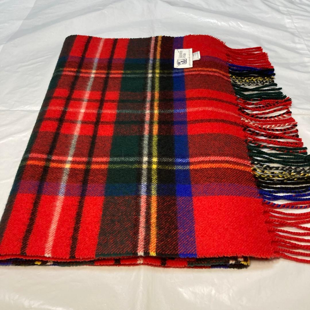 ジョンストンズ カシミヤ100％ 中判ストール ロイヤルチュワート