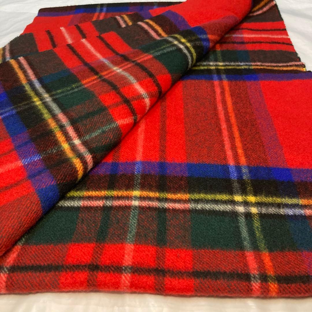 ジョンストンズ カシミヤ100％ 中判ストール ロイヤルチュワート