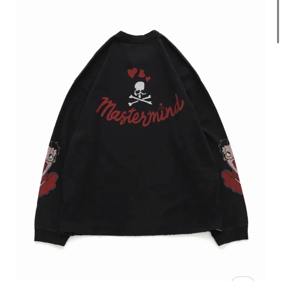 マスターマインドワールド× ベティ ダメージ加工 オーバーサイズ ロンT