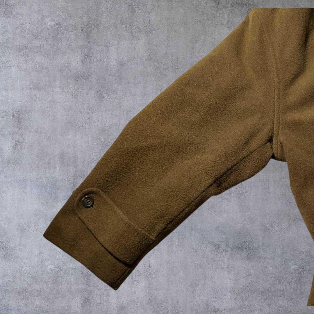 Wrangler ラングラー日本製 牛革襟 ウールコート 茶 キャメルL