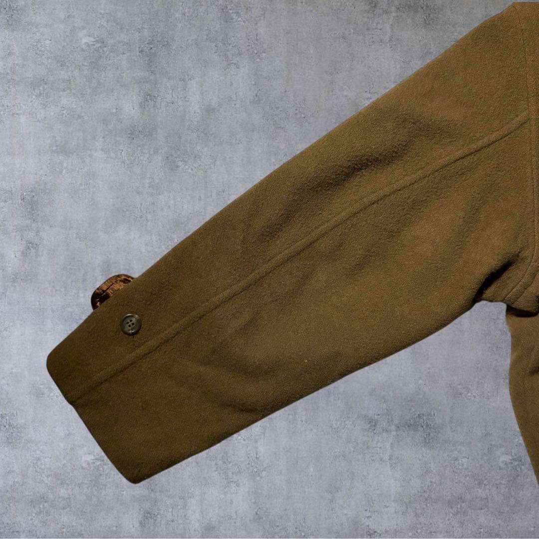 Wrangler ラングラー日本製 牛革襟 ウールコート 茶 キャメルL