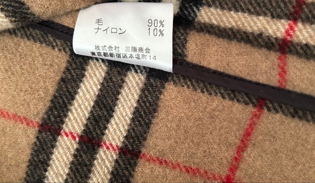 バーバリー ブルーレーベル ダッフルコート 黒　38 総裏ノバチェック